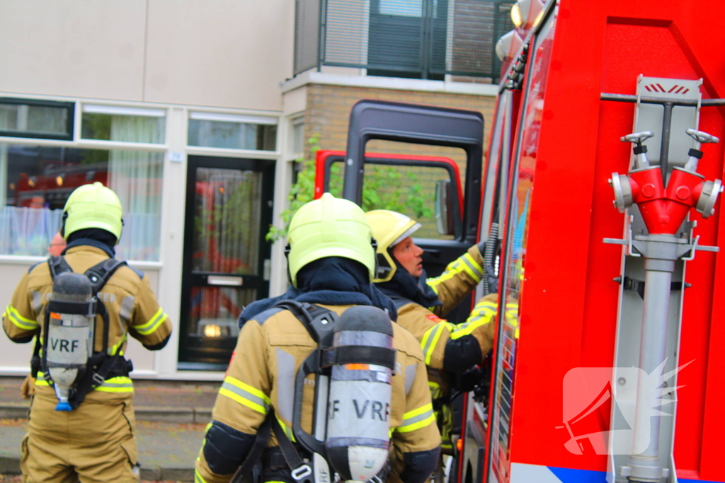 Brand in keuken van woning