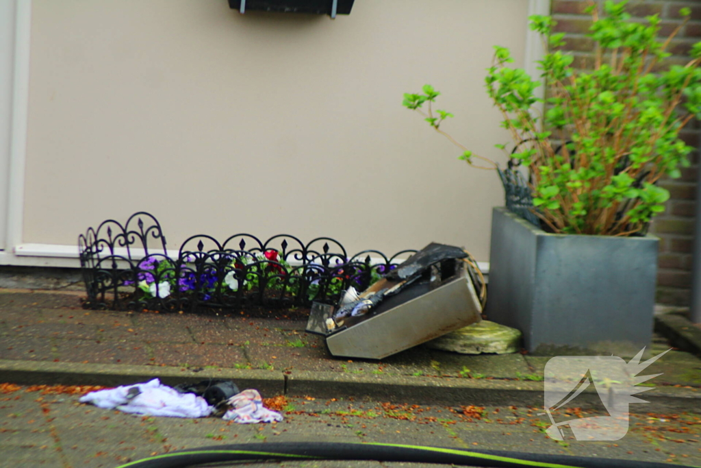 Brand in keuken van woning