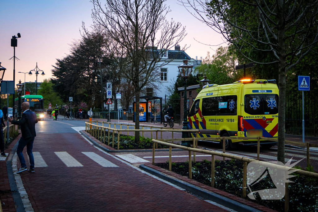 Aanrijding tussen wielrenner en voetganger