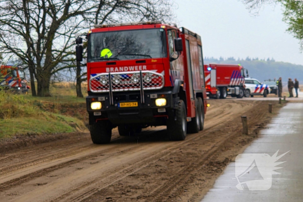 Brandweer ingezet voor heidebrand