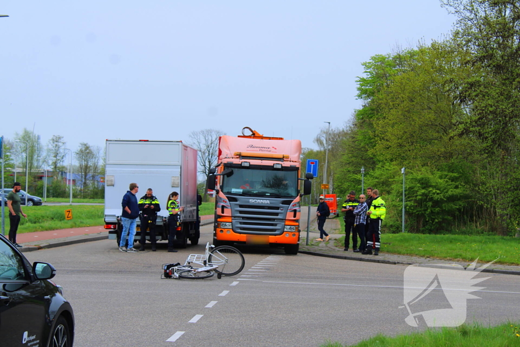 Botsing tussen fietser en bakwagen