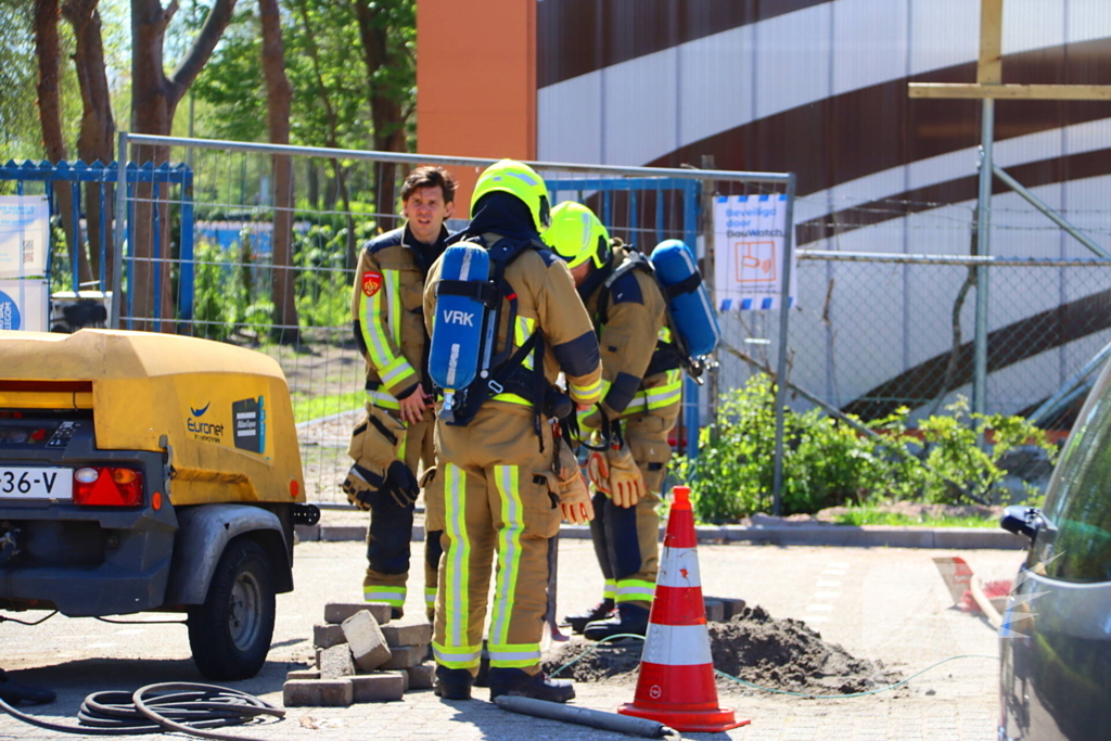 Gaslekkage door aanleg glasvezel