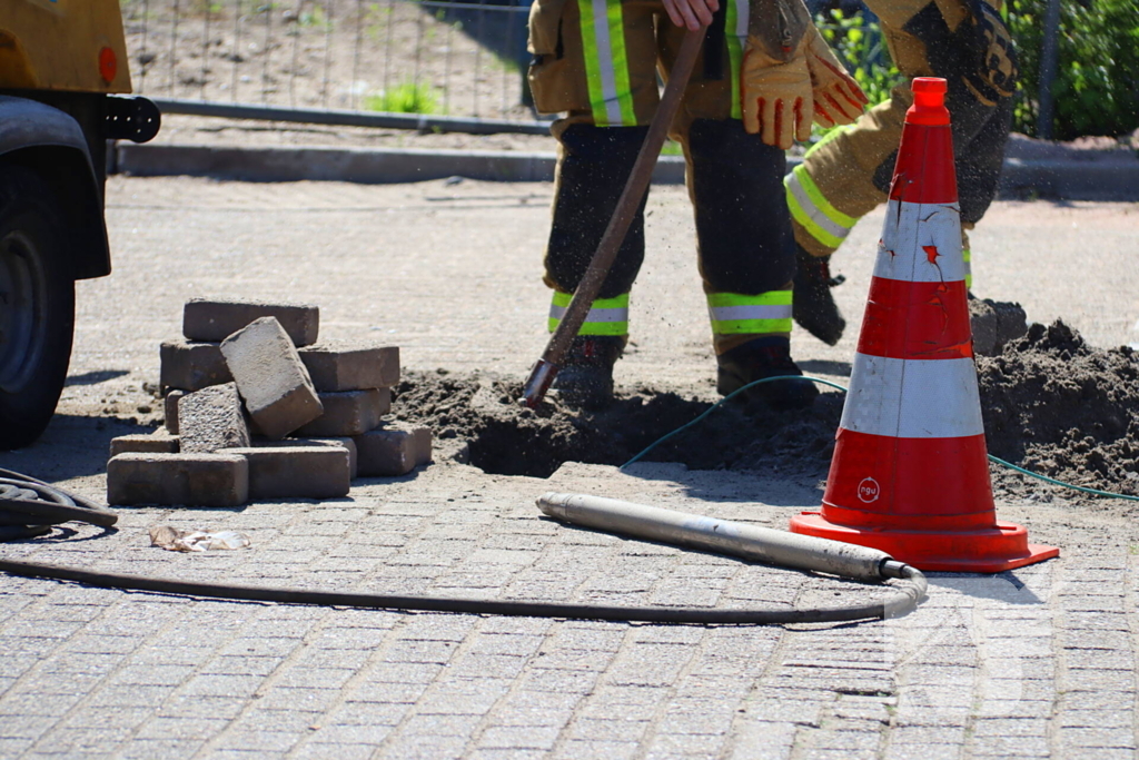 Gaslekkage door aanleg glasvezel