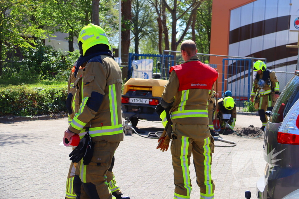 Gaslekkage door aanleg glasvezel
