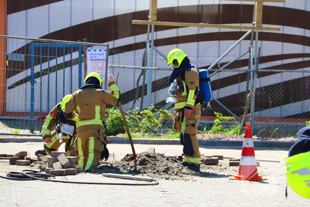 Gaslekkage door aanleg glasvezel