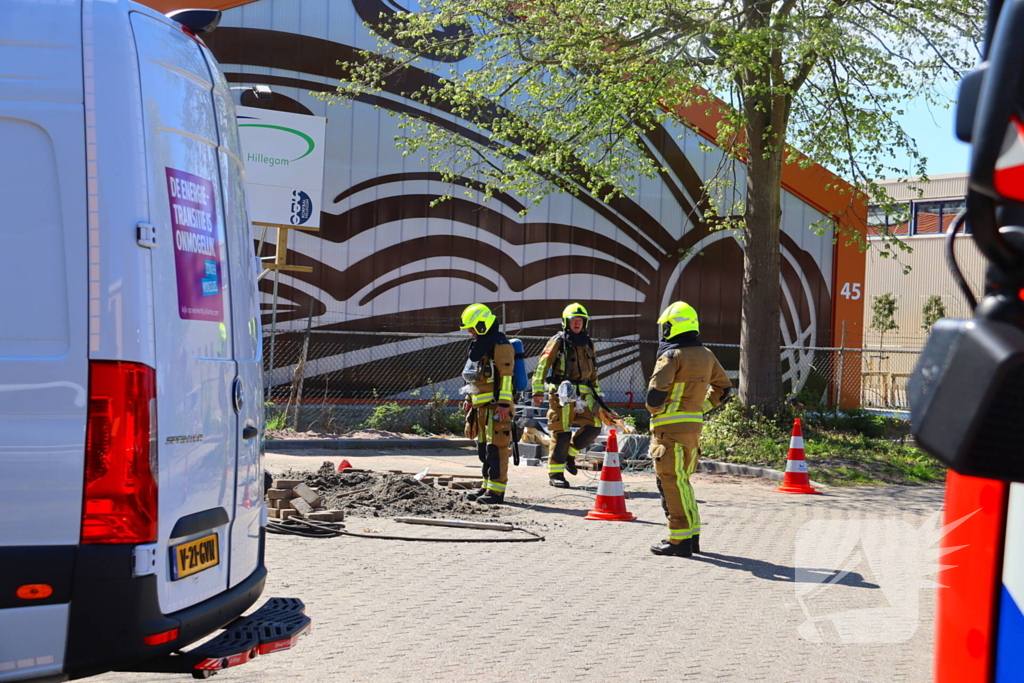 Gaslekkage door aanleg glasvezel