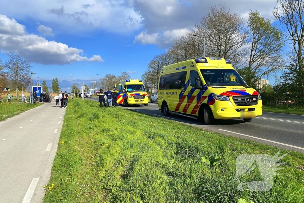 Fietser gewond na val