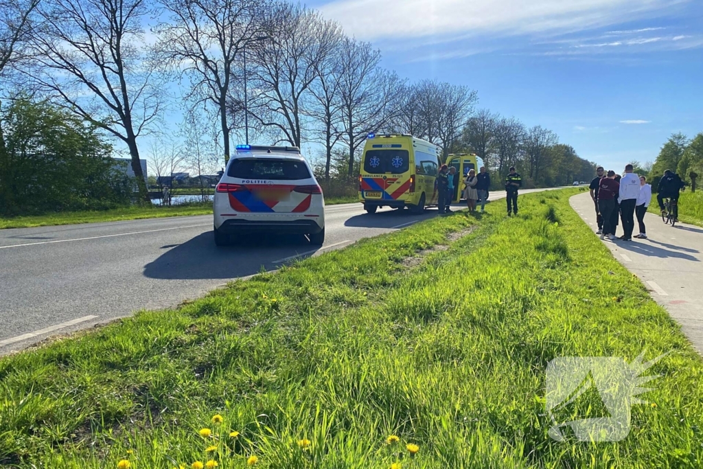 Fietser gewond na val