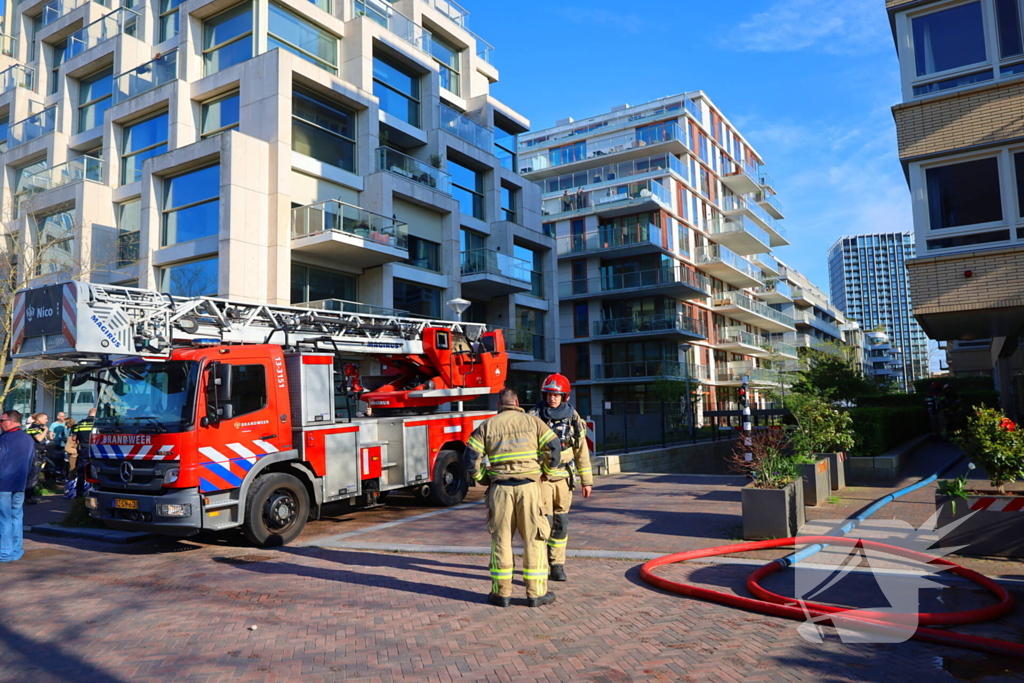 Brandweer zet zich in voor woningbrand