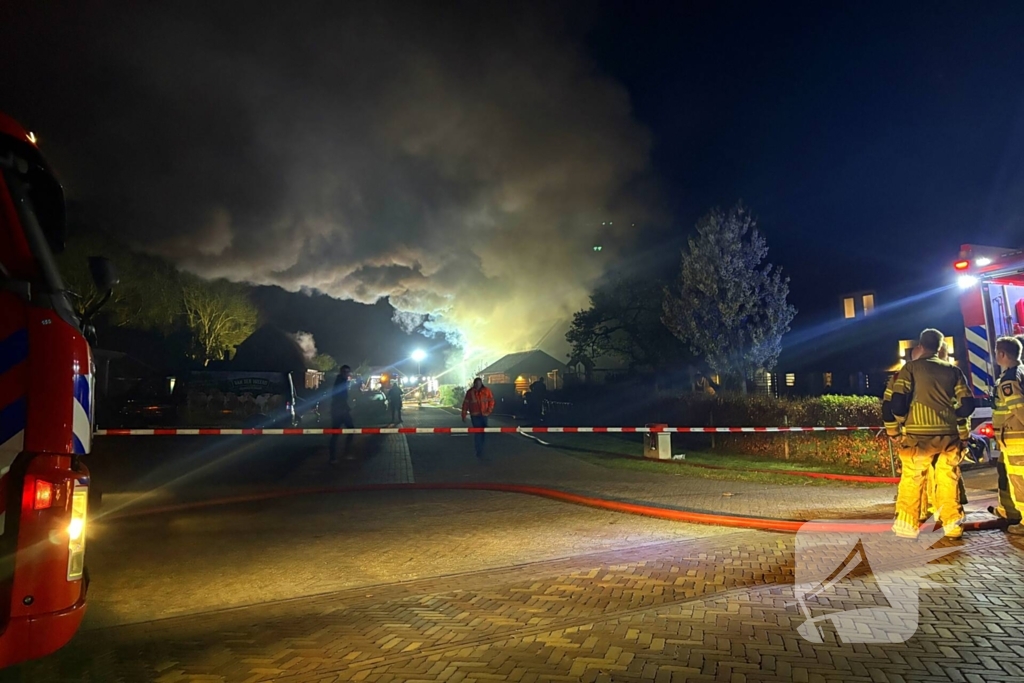 Brand in schuur met zonnepanelen