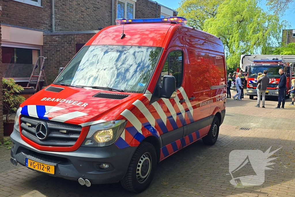 Brand in schoorsteen snel onder controle