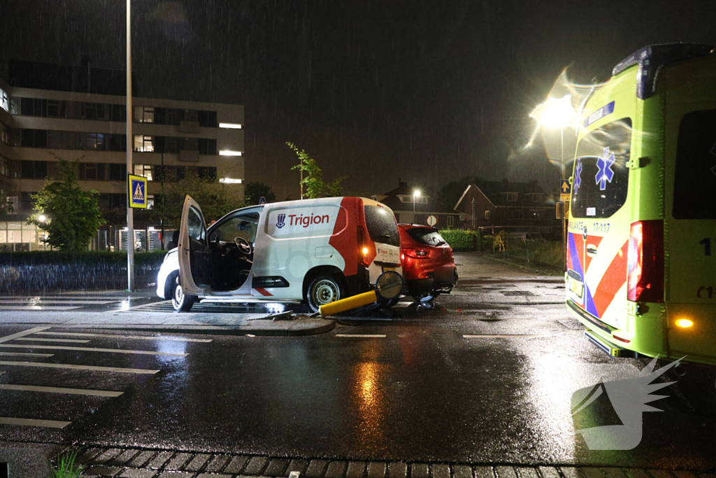 Drie beveiligingsauto's betrokken bij ongeval