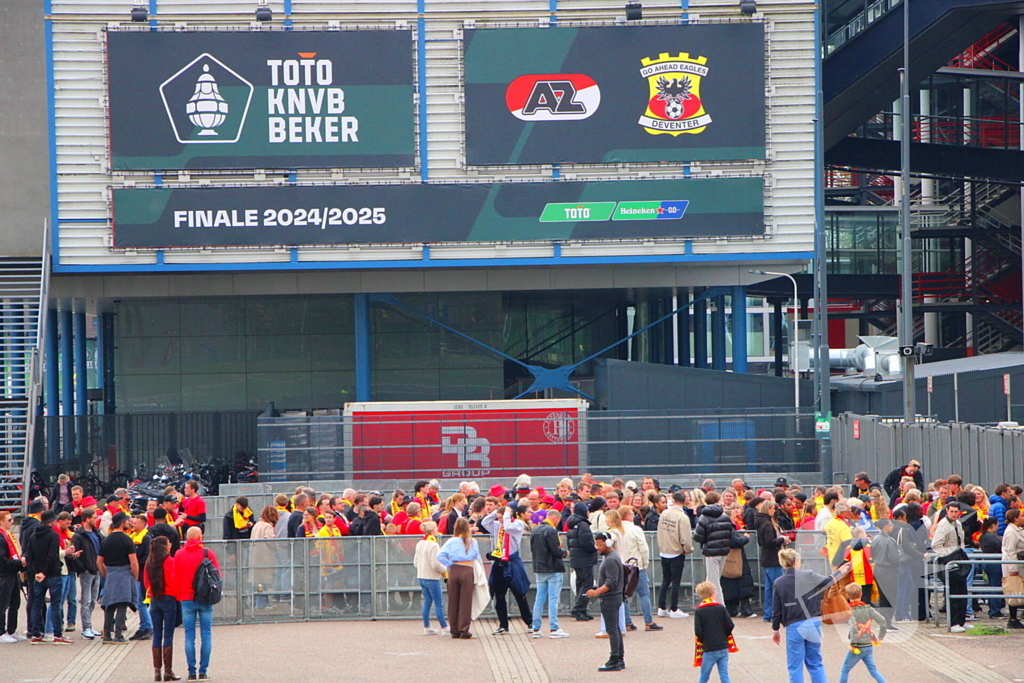 Spanning bij supporters voor bekerfinale