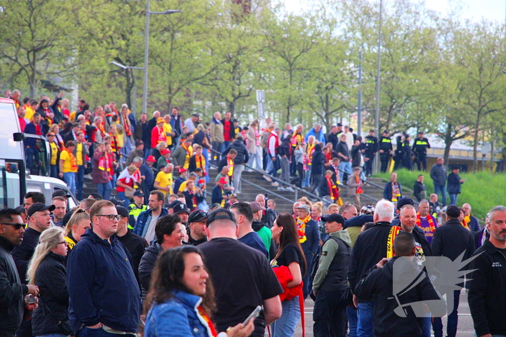 Spanning bij supporters voor bekerfinale