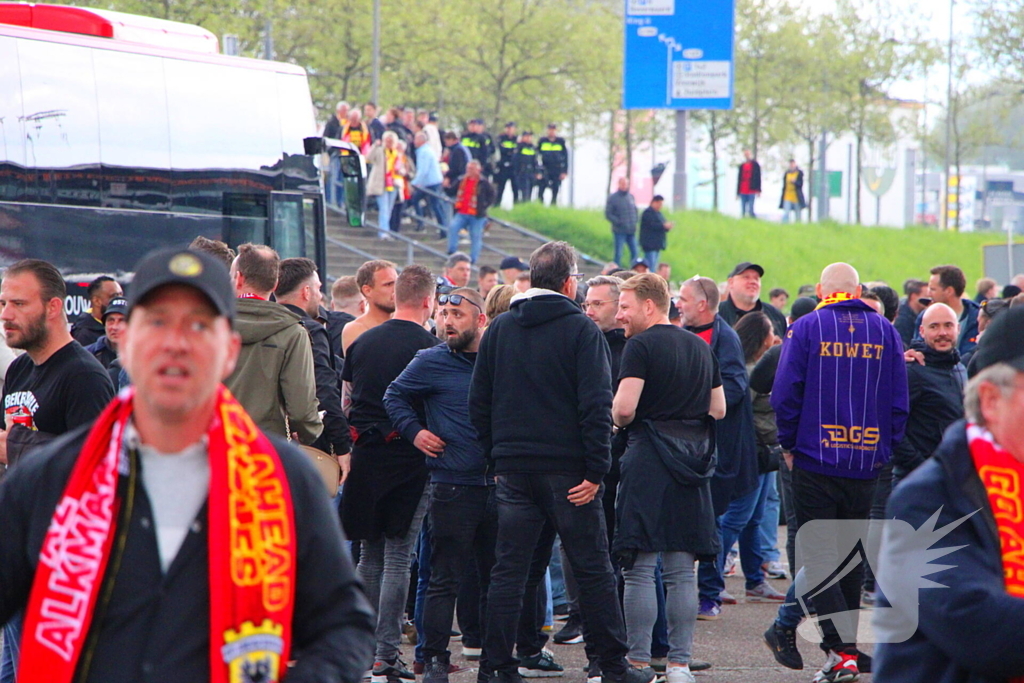 Spanning bij supporters voor bekerfinale