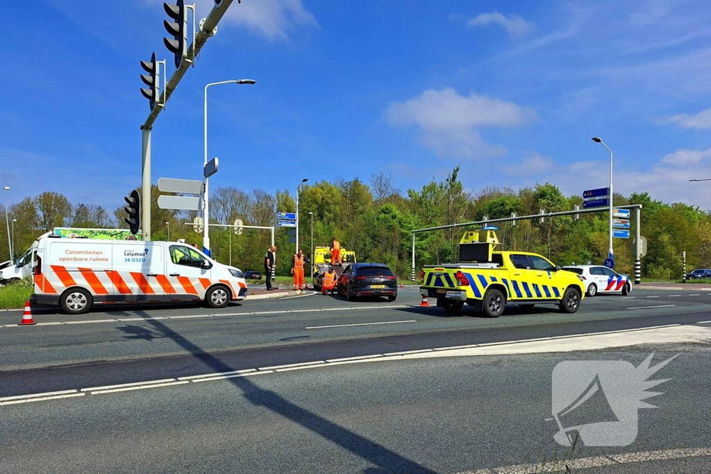 Politie botst tijdens achtervolgen van motorrijder