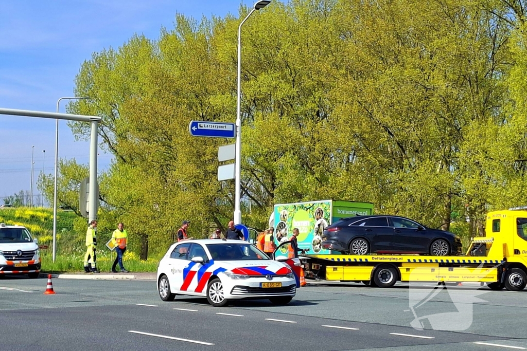 Politie botst tijdens achtervolgen van motorrijder