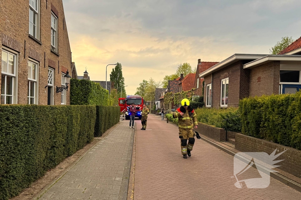 Brandweer ingezet voor schoorsteenbrand