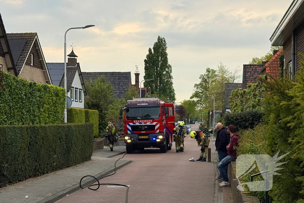 Brandweer ingezet voor schoorsteenbrand