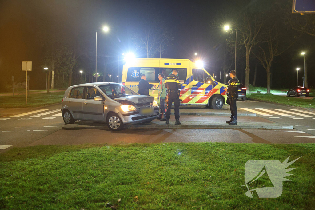Kop-staart aanrijding tussen auto's