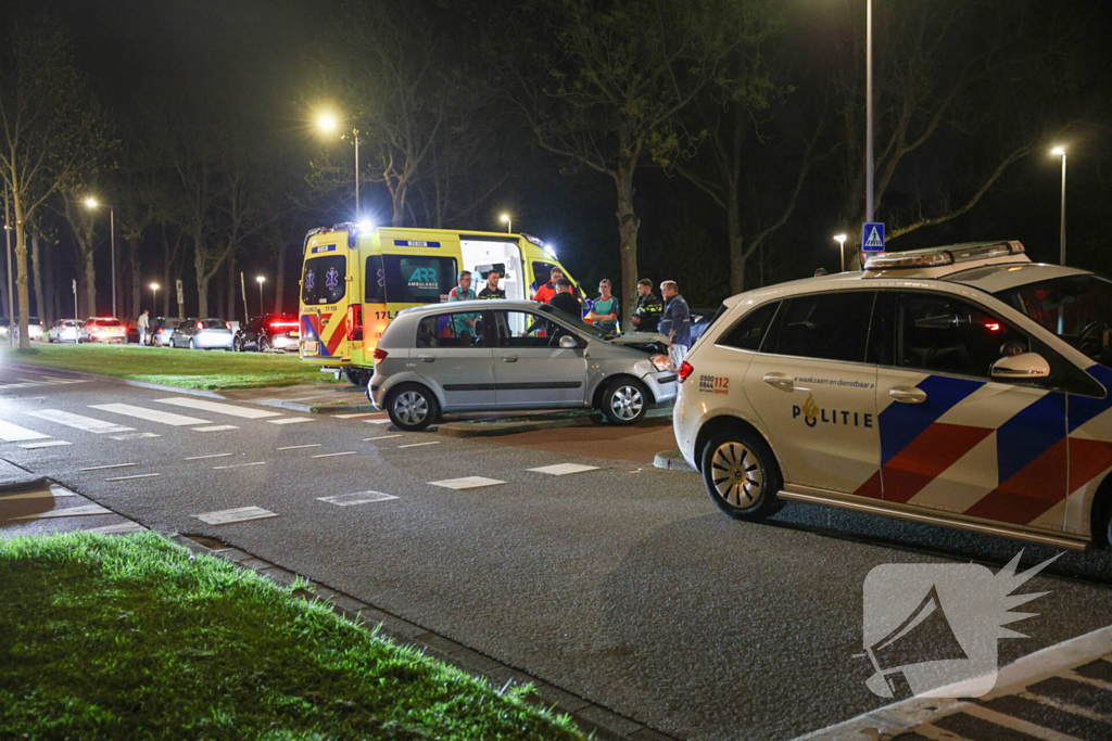 Kop-staart aanrijding tussen auto's