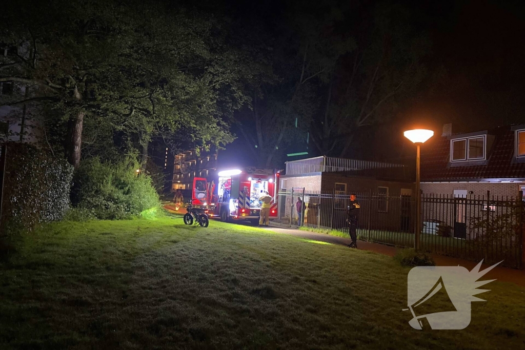 Vuurkorf zorgt voor brand in achtertuin
