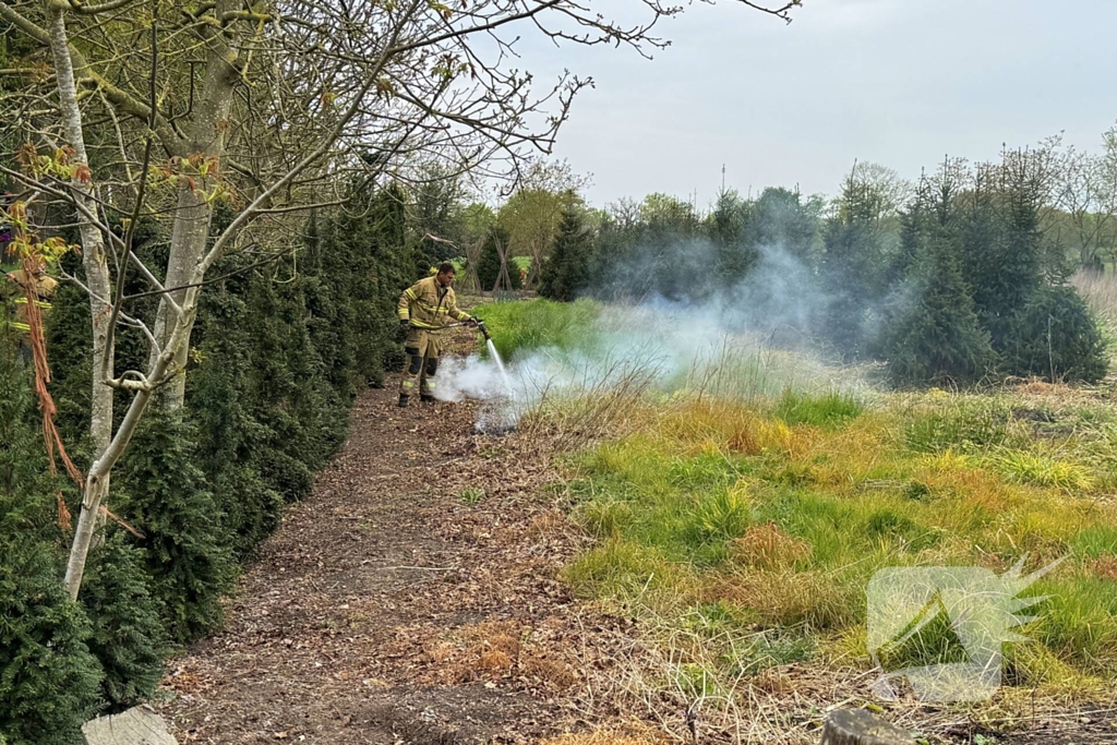 Buitenbrand snel onder controle