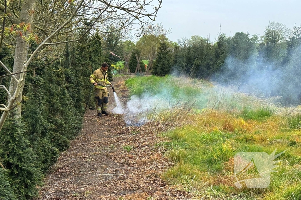 Buitenbrand snel onder controle