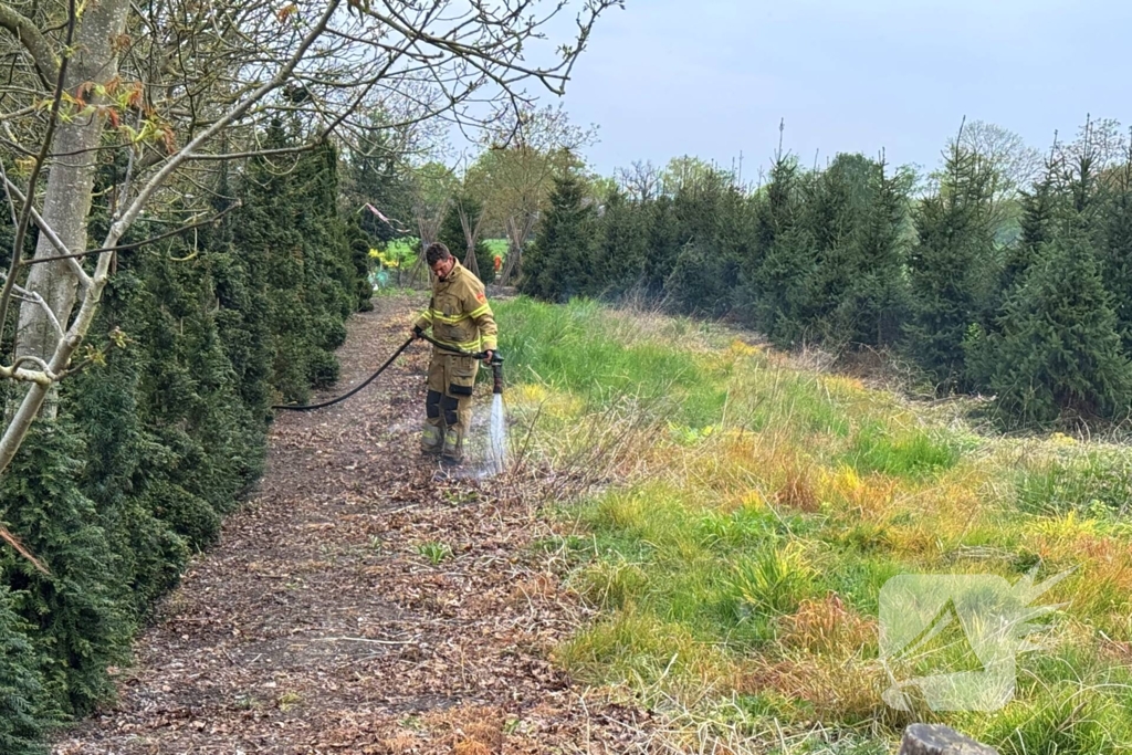 Buitenbrand snel onder controle