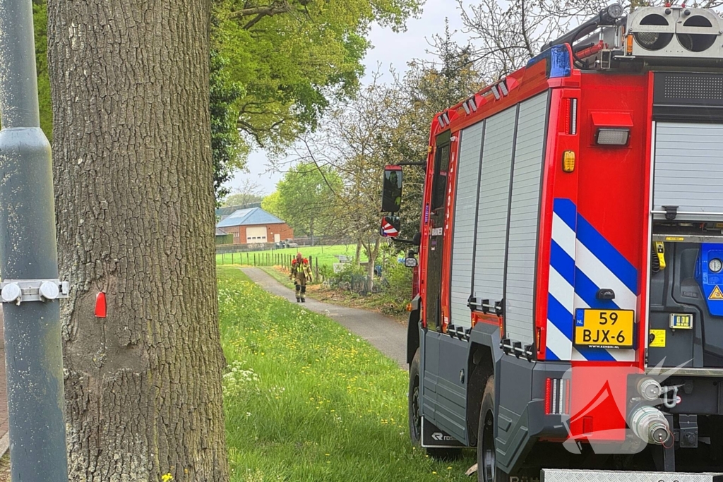 Buitenbrand snel onder controle