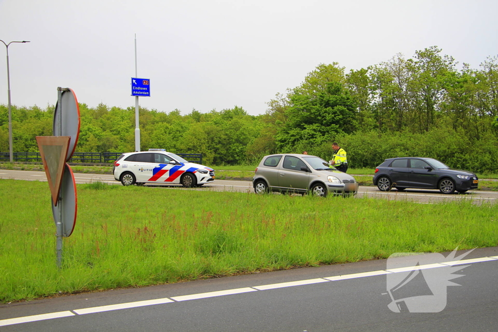 Meerdere voertuigen betrokken bij aanrijding op afrit