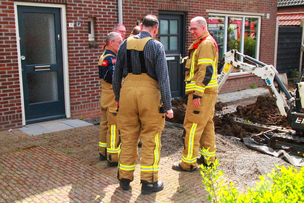 Gaslekkage tijdens graafwerkzaamheden