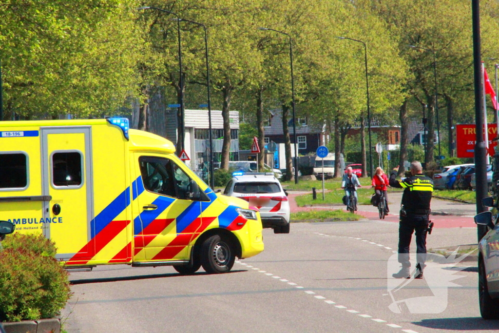 Traumahelikopter landt voor medische noodsituatie