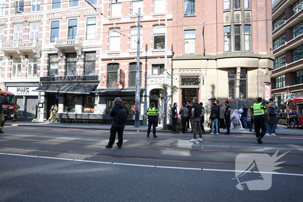 Veel rookontwikkeling bij grote brand in winkelpand