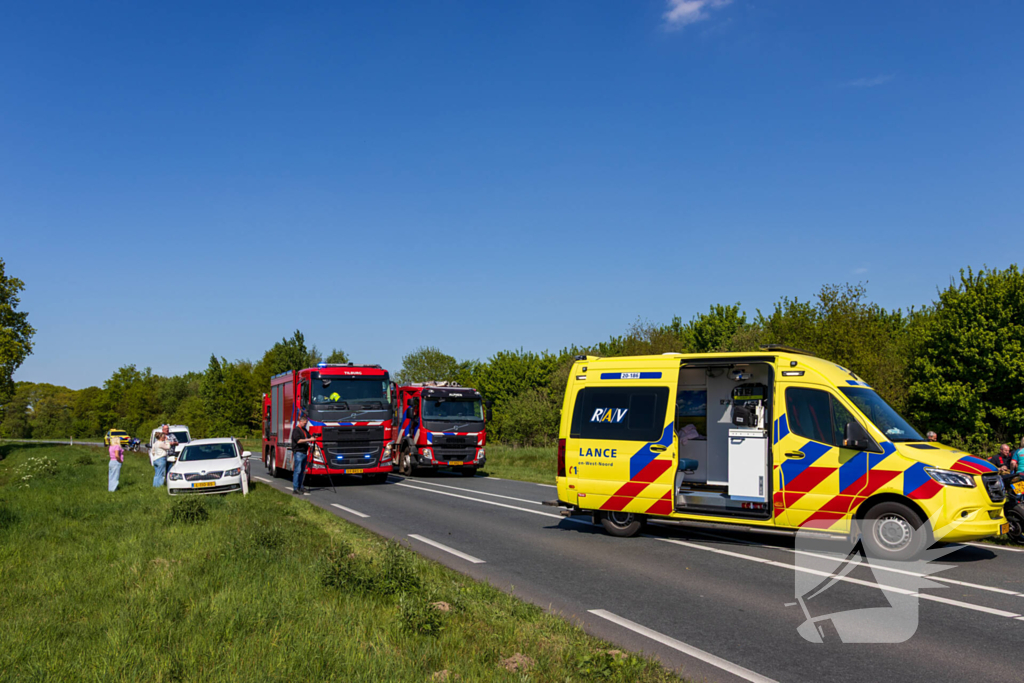 Motorrijder zwaargewond bij ongeval