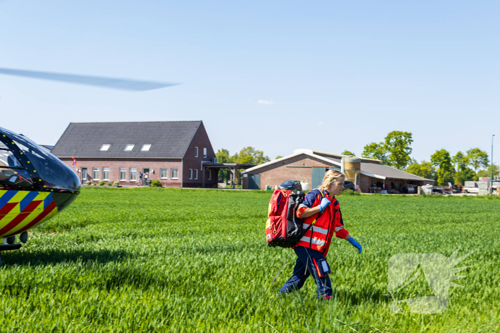 Motorrijder zwaargewond bij ongeval