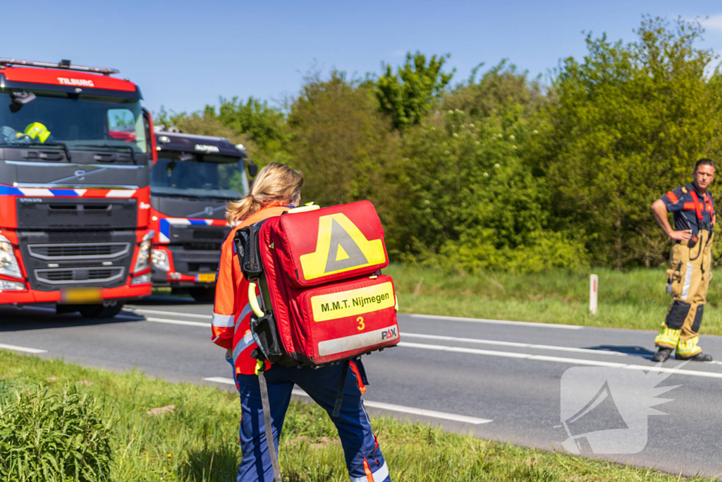 Motorrijder zwaargewond bij ongeval