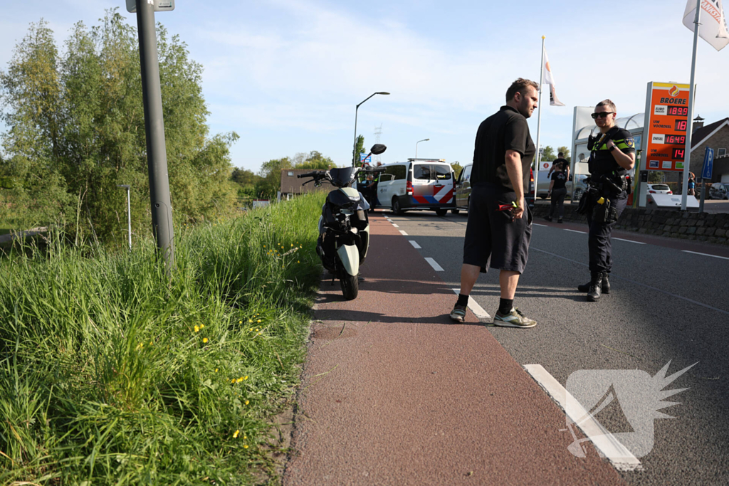 Ttraumateam ingezet voor zwaargewonde scooterrijder