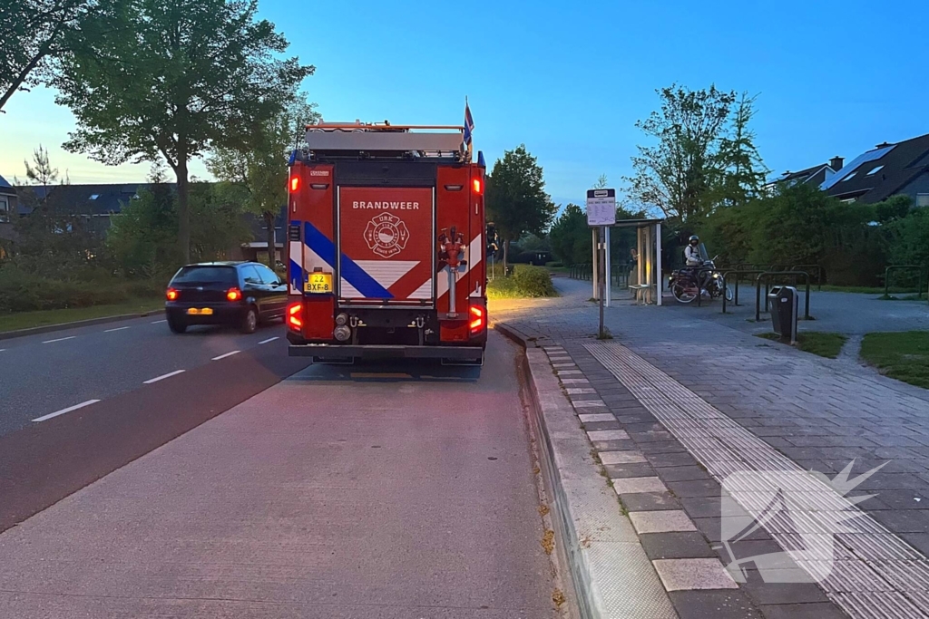 Brandweer ingezet voor brandend blikje