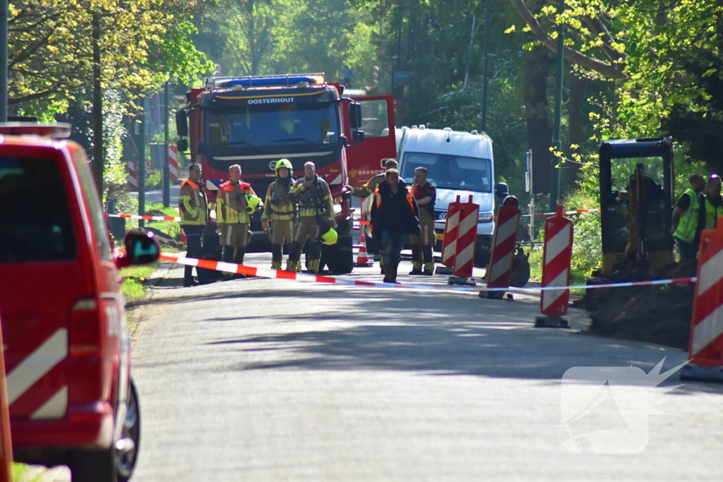 Gaslekkage leidt tot afsluiting van straat