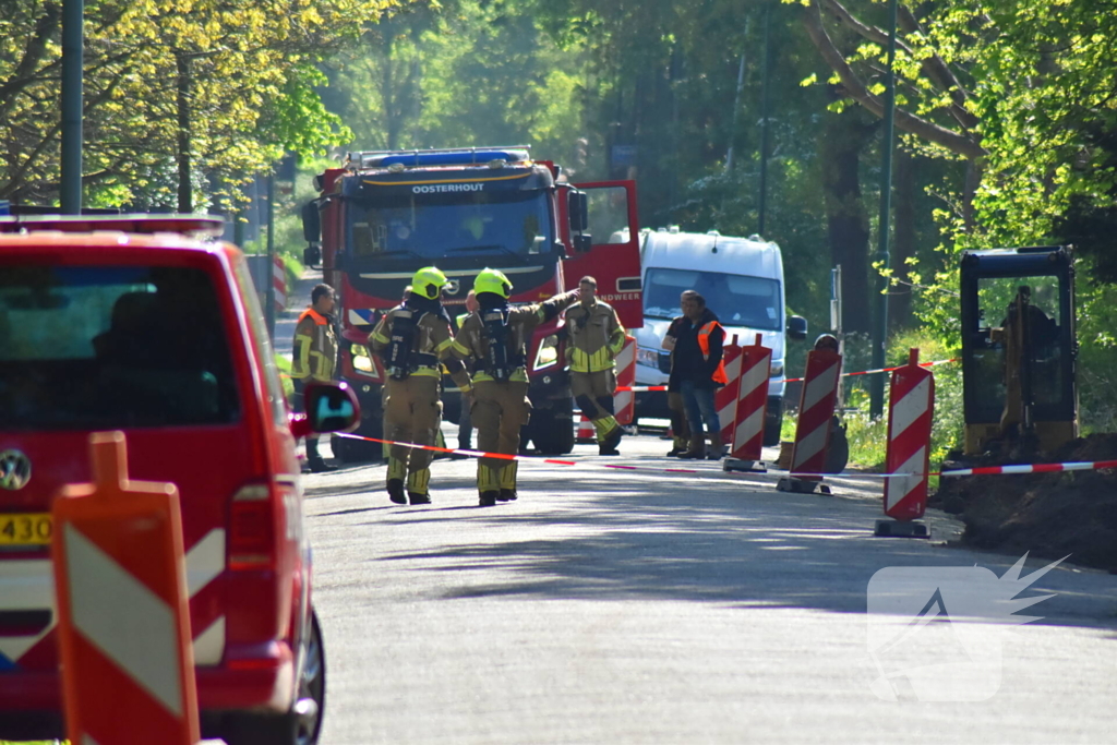 Gaslekkage leidt tot afsluiting van straat