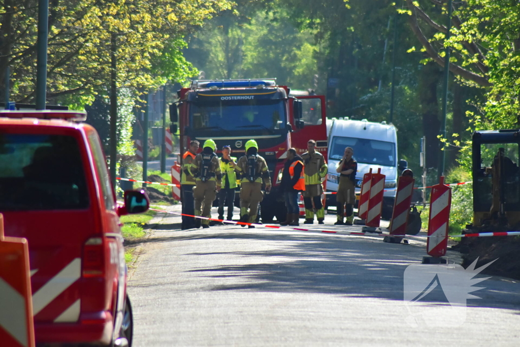 Gaslekkage leidt tot afsluiting van straat