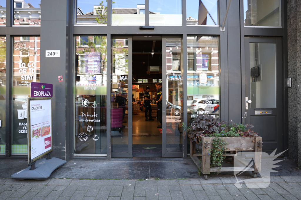 Overval op biologische supermarkt