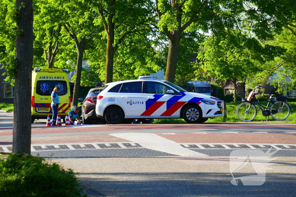 Barst in voorruit na botsing met e-biker