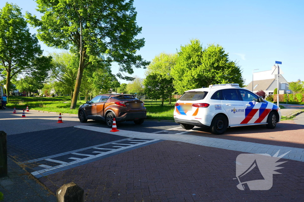 Barst in voorruit na botsing met e-biker