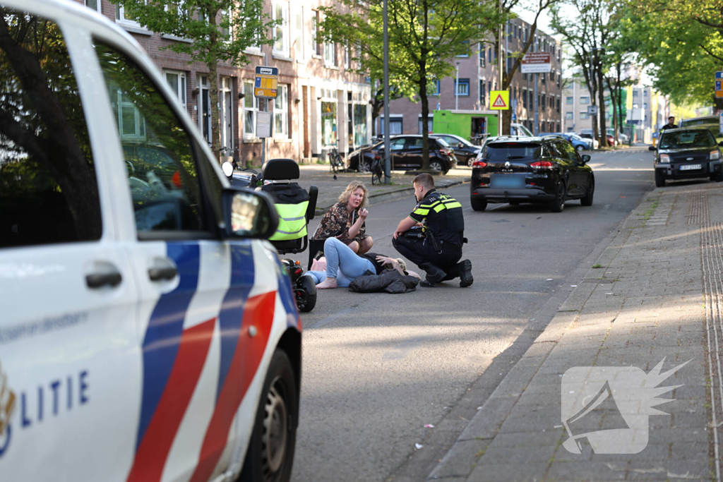 Fatbiker laat gewonde scootmobieler op straat liggen