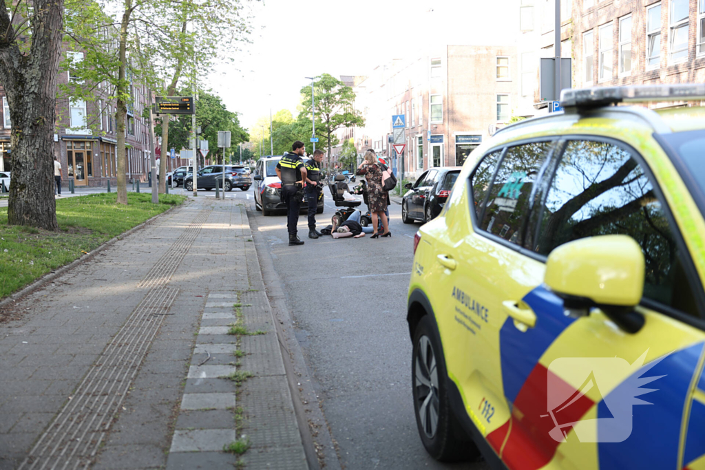 Fatbiker laat gewonde scootmobieler op straat liggen