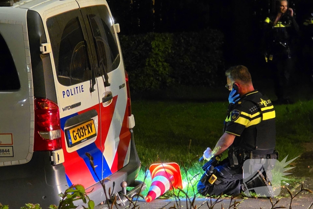 Politie stelt sporen veilig na melding woningbrand