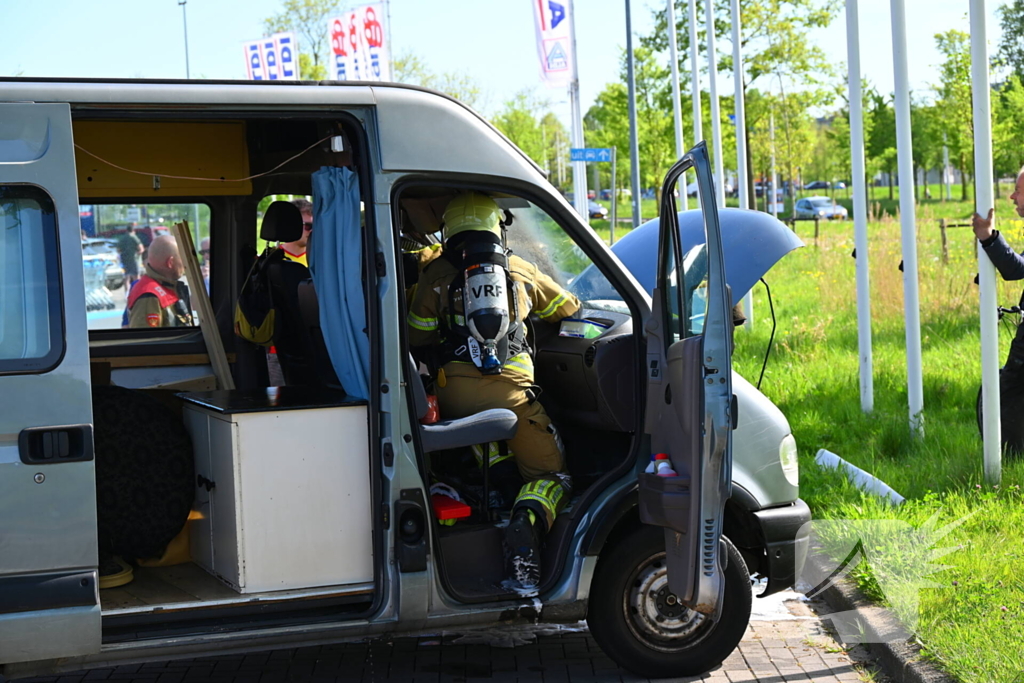 DHL-medewerker voorkomt erger bij brand