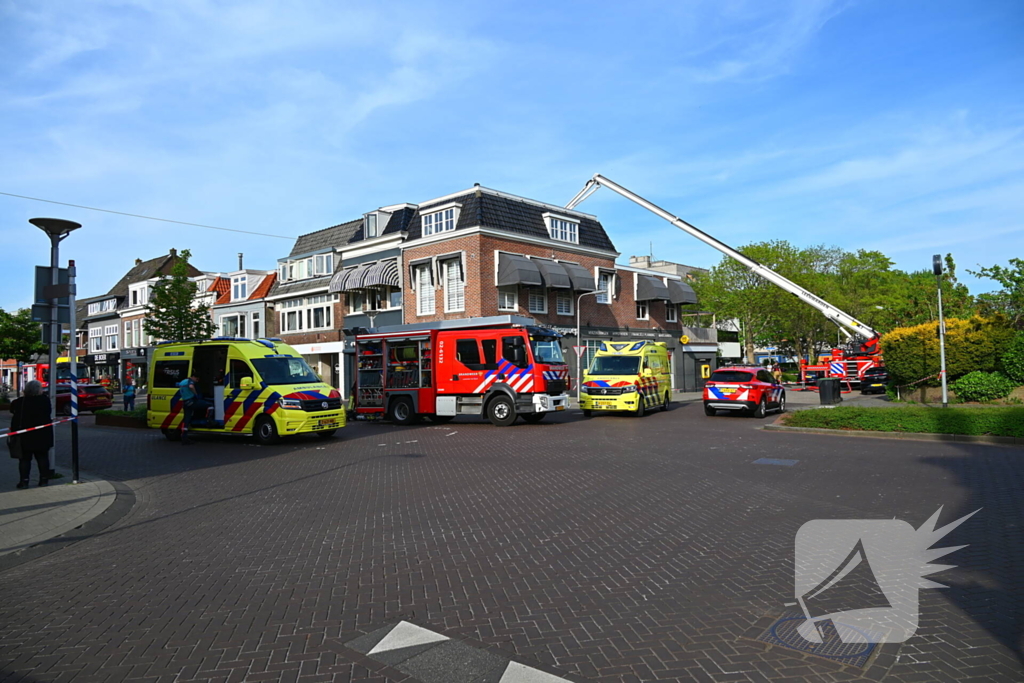 Veel rookontwikkeling bij brand in appartementen boven winkels